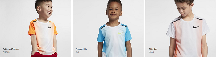 Boys' collection at Nike