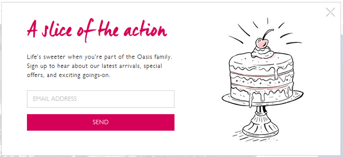 Oasis signup Oasis signup