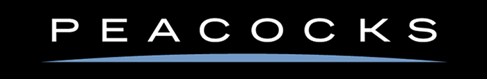 Peacocks logo Peacocks logo
