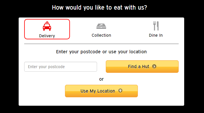 Pizza Hut order Pizza Hut order