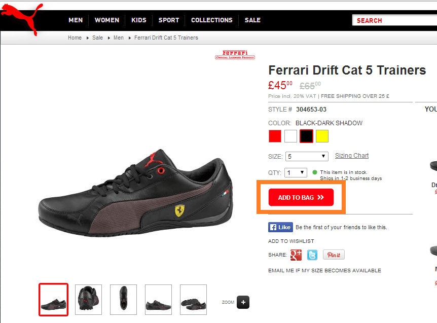 Puma web store Puma web store