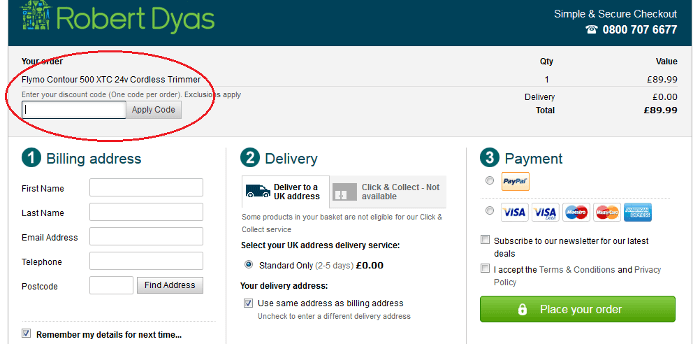 Robert Dyas basket Robert Dyas basket