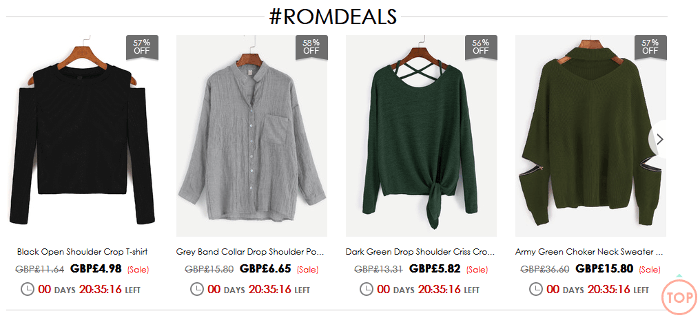 Romwe offer Romwe offer