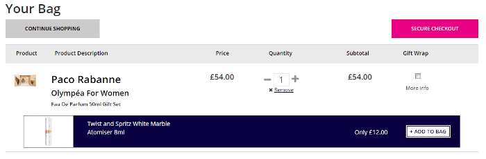 The Fragrance Shop bag The Fragrance Shop bag