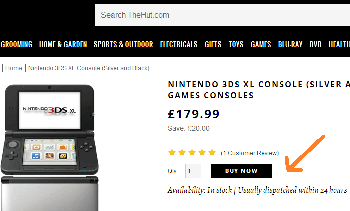 The Hut online store The Hut online store