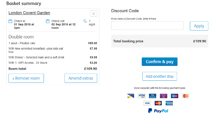 Travelodge basket Travelodge basket