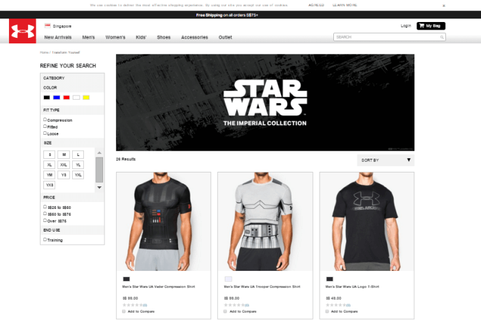 Under Armour online shop Under Armour online shop