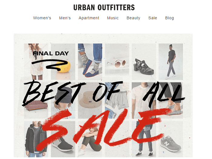 Urban Outfitters sale Urban Outfitters sale
