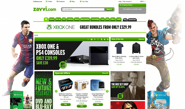Zavvi online store Zavvi online store