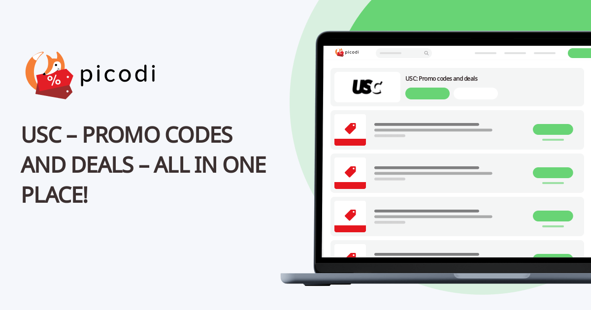 USC discount code August 2024 Picodi UK