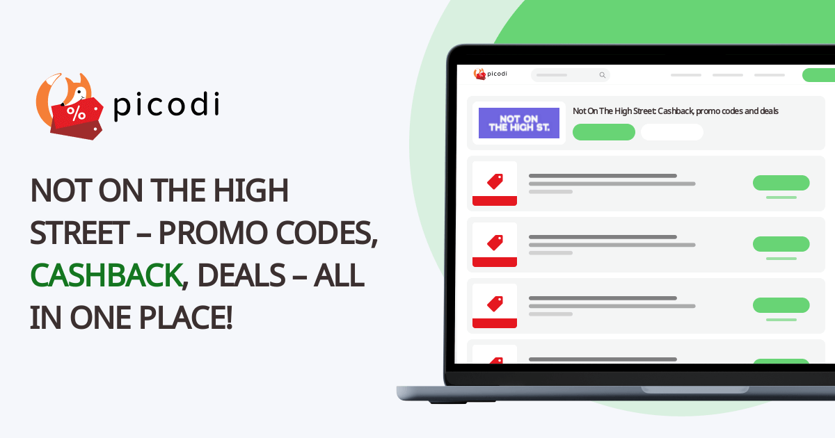 Not On The High Street discount code June 2024 Picodi UK