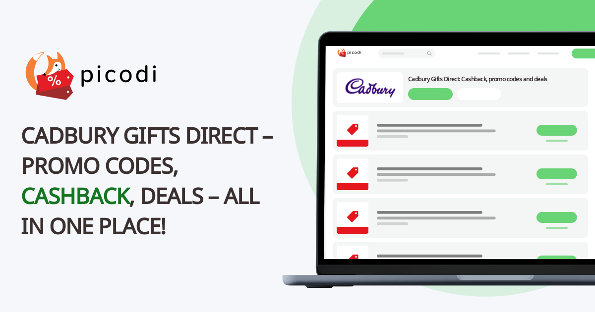 Cadbury Gifts Direct discount code August 2024 Picodi UK