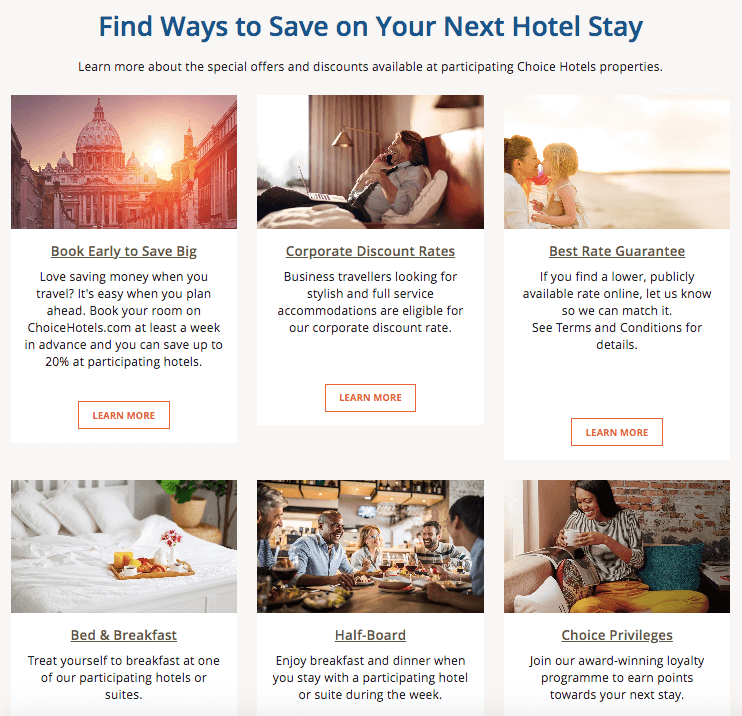 Choice Hotels assortment