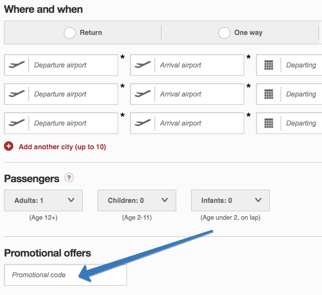 How to use Emirates promo code