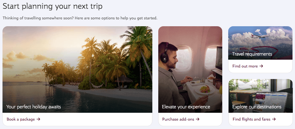 Qatar Airways assortment