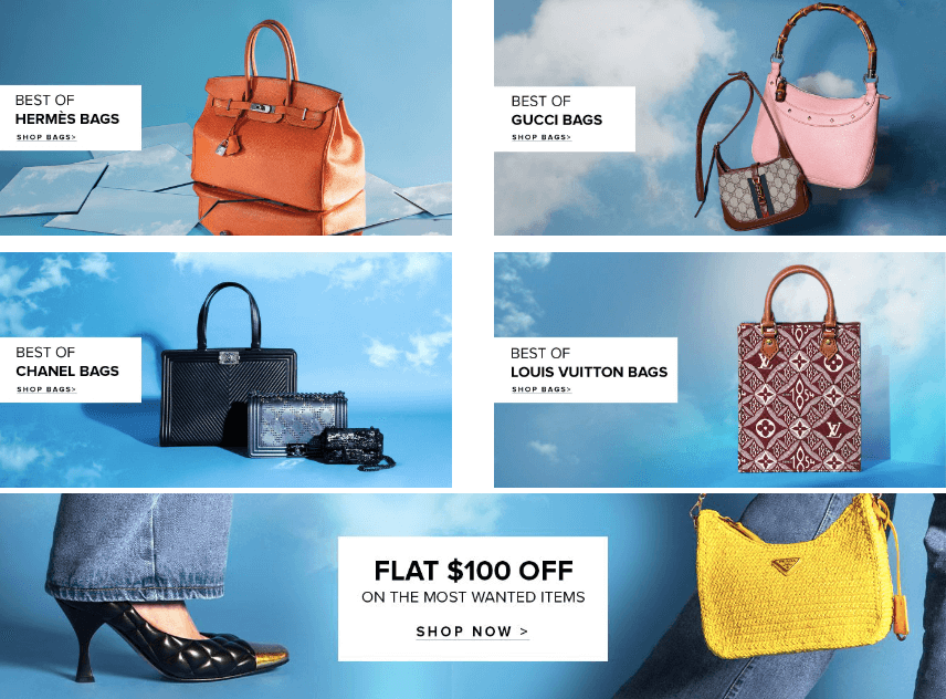 The Luxury Closet assortment