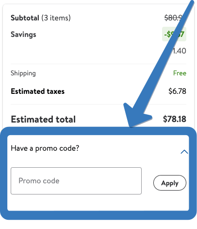 How to use a Walmart promo code