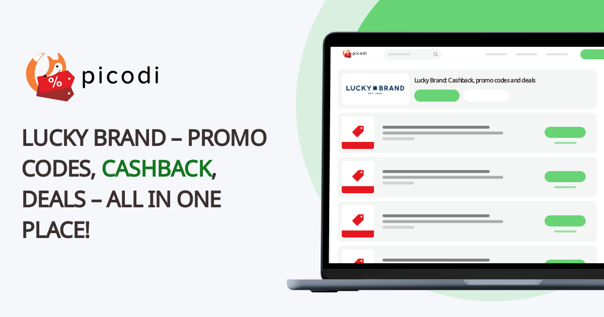 Lucky Brand promo code September 2024 Picodi USA