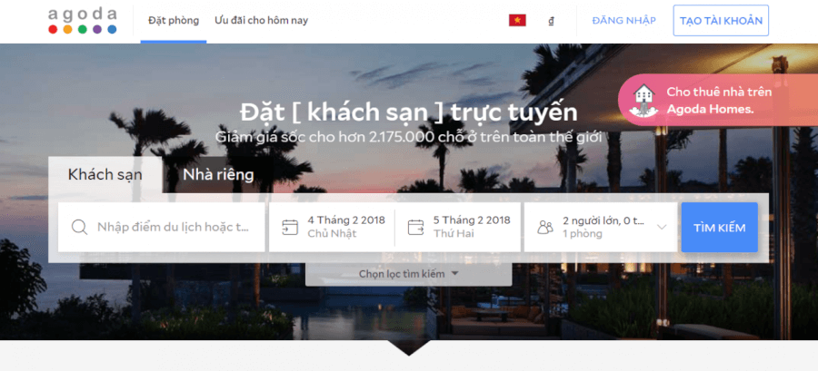 Đặt khách sạn trực tuyến với Agoda.