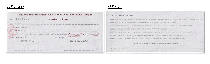 An Phuoc chào hàng khuyến mãi