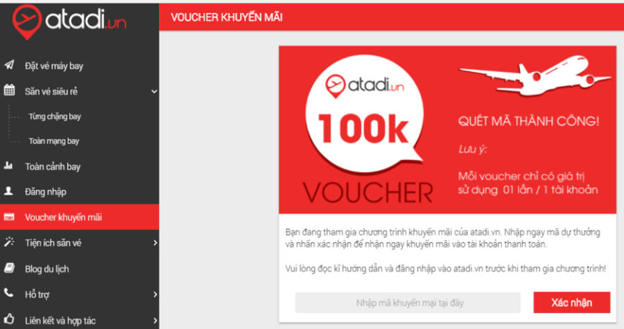 Atadi mã giảm giá