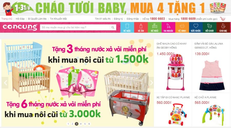 Con Cưng chào hàng