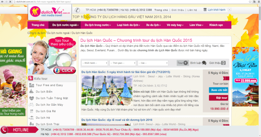 khuyến mãi Du Lịch Việt