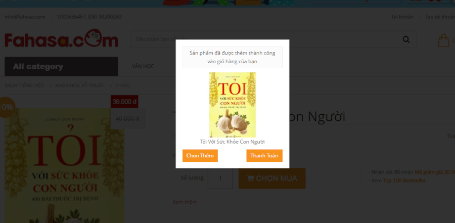 Fahasa mã giảm giá