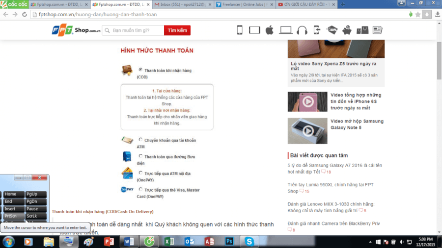 FPT Shop mã hạ giá