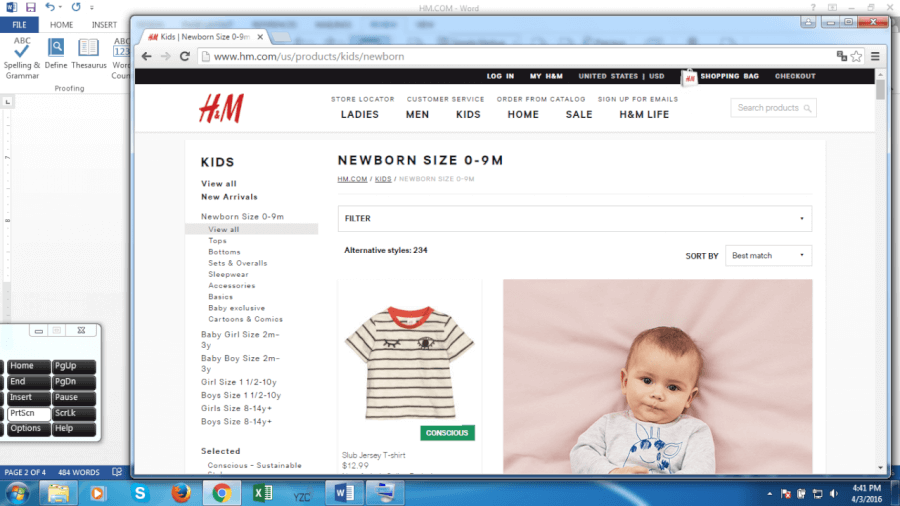 H&M hạ giá