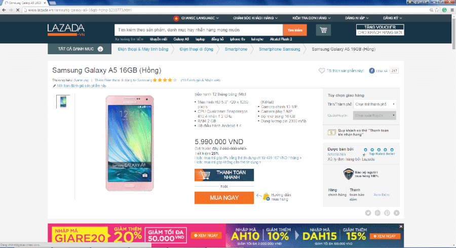 Lazada khuyen mai Samsung Galaxy Lazada khuyen mai Samsung Galaxy