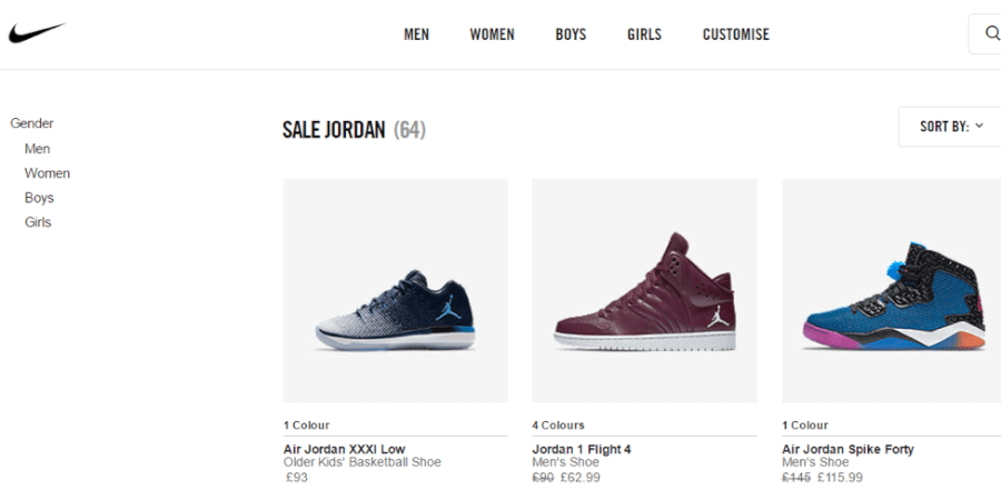 Nike mã giảm giá