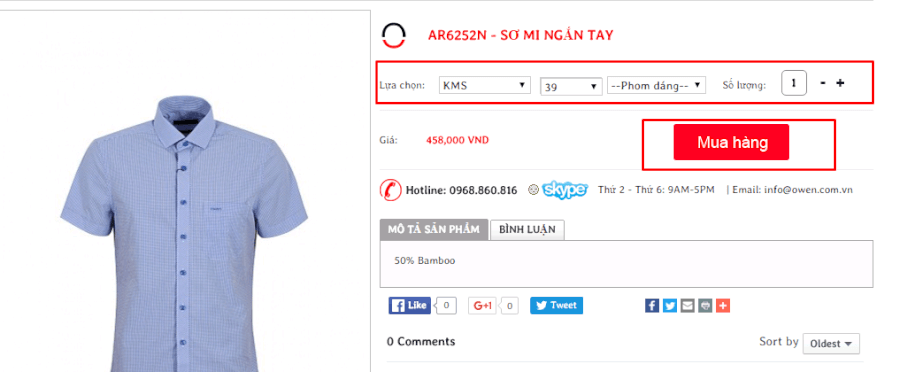 Owen mã khuyến mãi