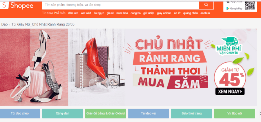 Shopee phiếu mua hàng hạ giá