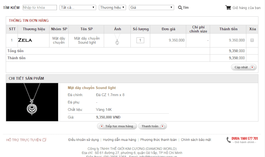 Thế Giới Kim Cương mã hạ giá