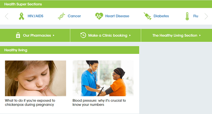 ZA Clicks health ZA Clicks health