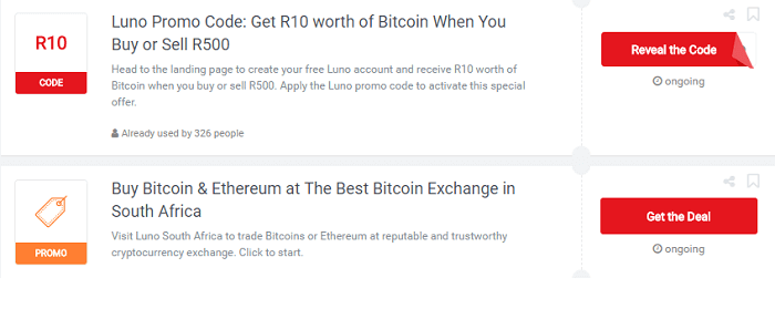 Types of promotions at Luno