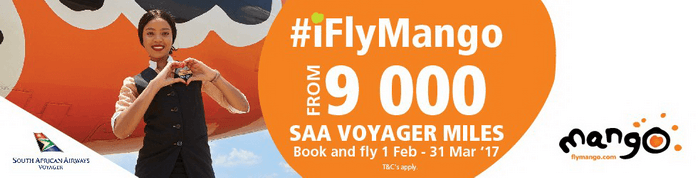 ZA Mango Airlines Voyager Miles ZA Mango Airlines Voyager Miles