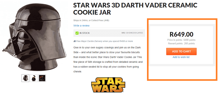 Star Wars cookie jar Star Wars cookie jar