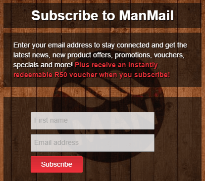 subscribe to Mantality's newsletter receive Mantality's voucher