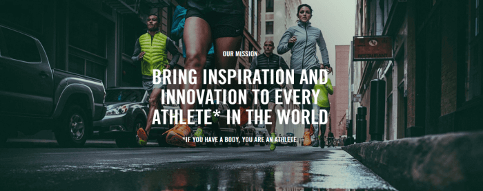 Nike mission Nike mission