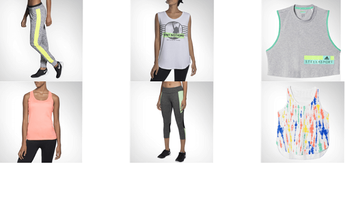 Sports apparel for ladies Apparel for ladies