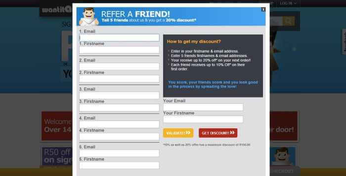 refer a friend refer a friend and save money at Wantitall
